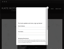 Tablet Screenshot of katerothwrites.com